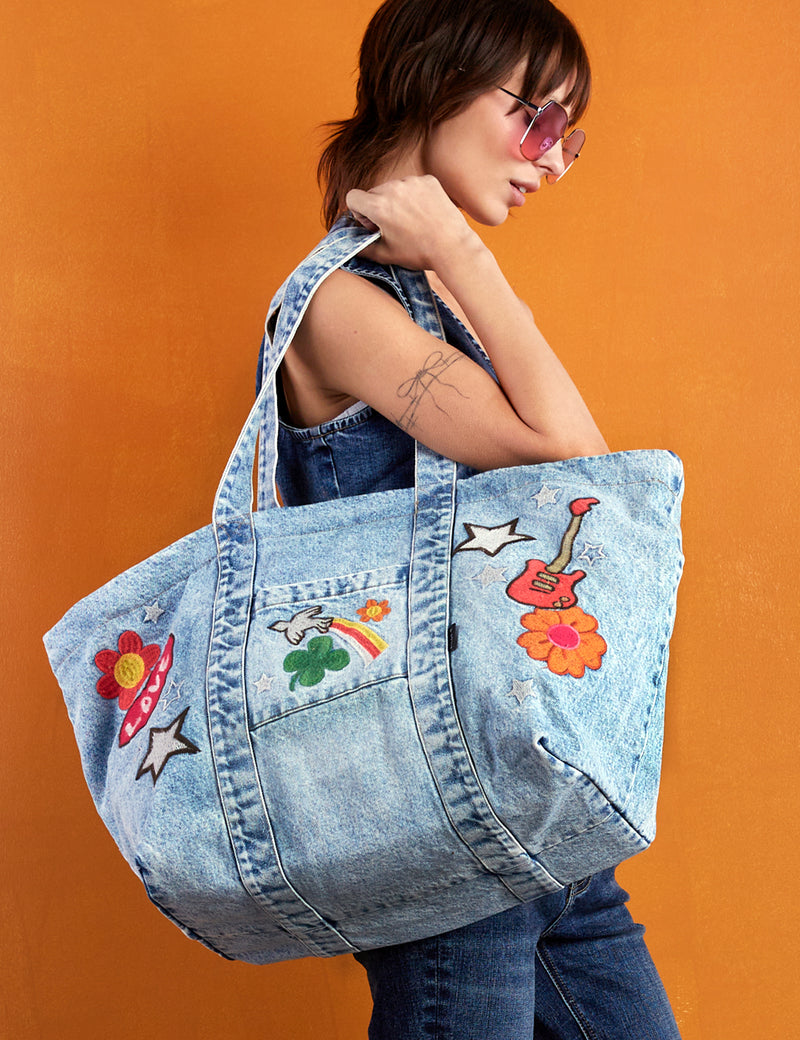 The Perfect Sized Denim Tote