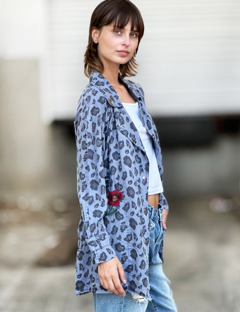 Floral Jungle Embroidery Jacket
