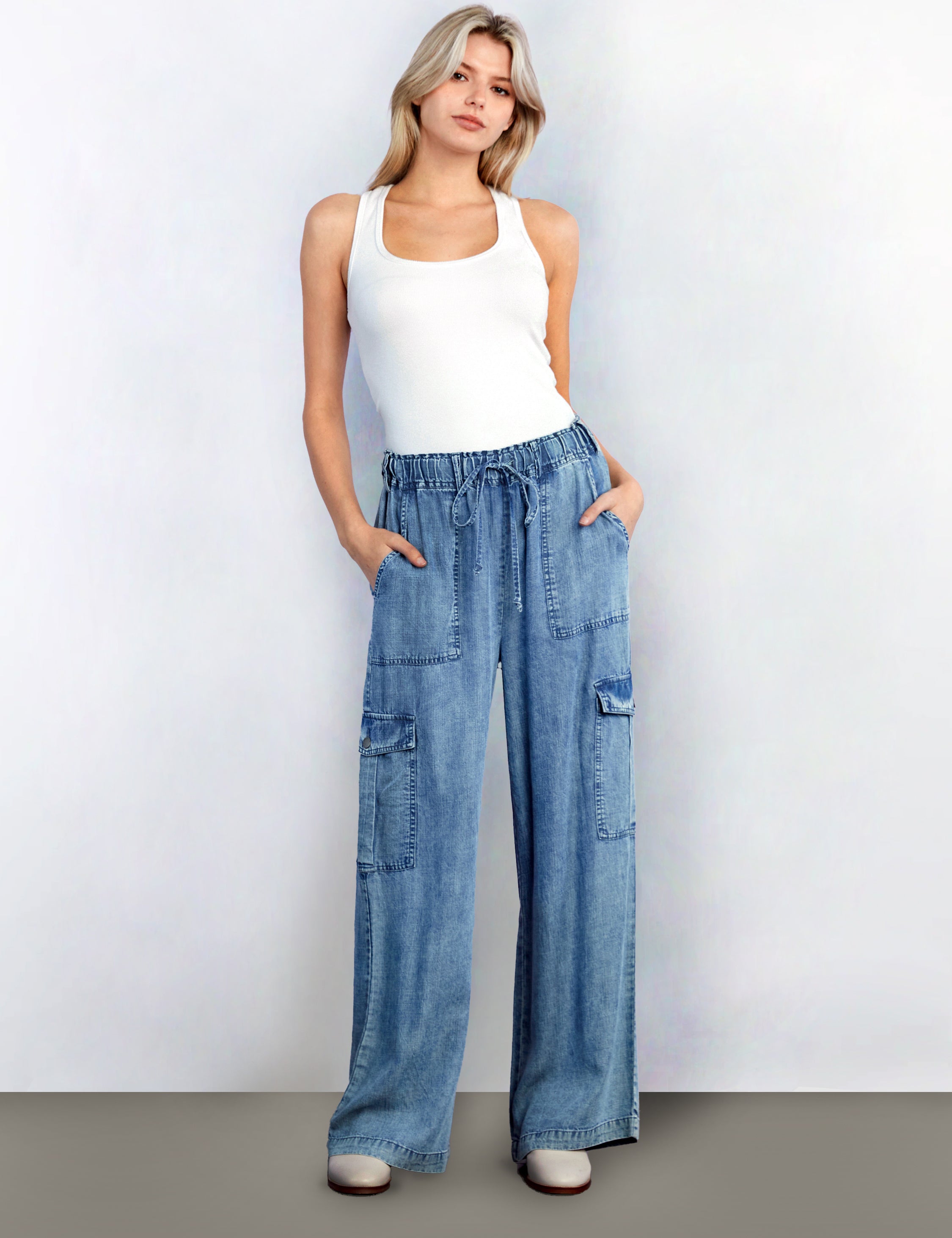 パンツ NO MASS PROD Flared denim cargo pants BT6483BDenimV1copy.jpg?v=