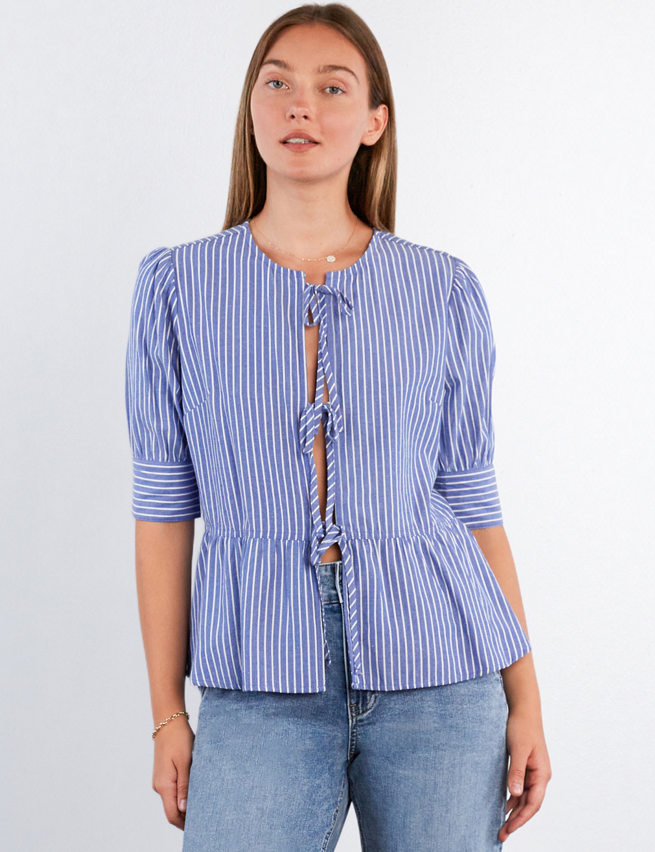 Women's Ribbon Triple Bow Shirt – Billy T – billytshop