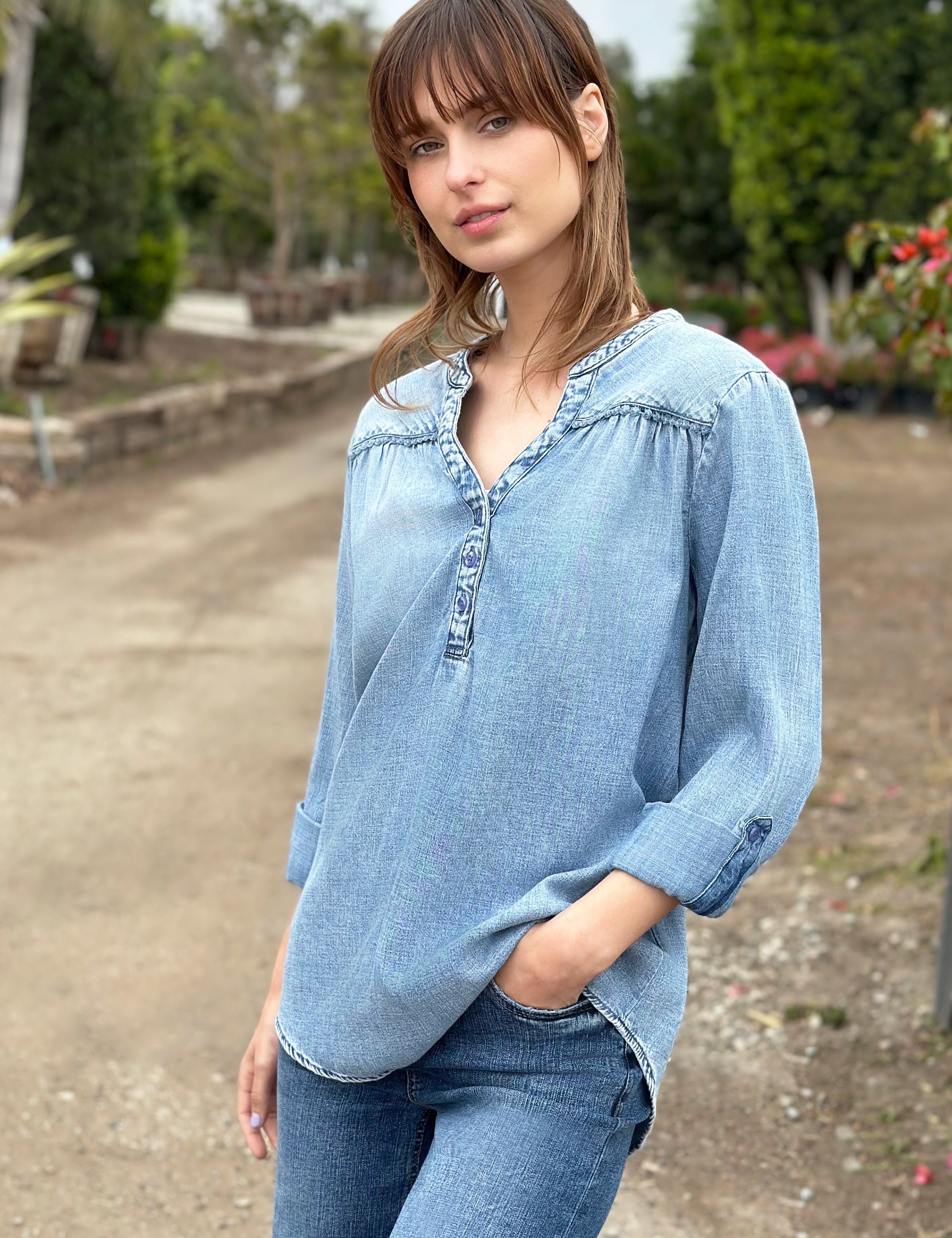 Denim Poet Shirt – billytshop