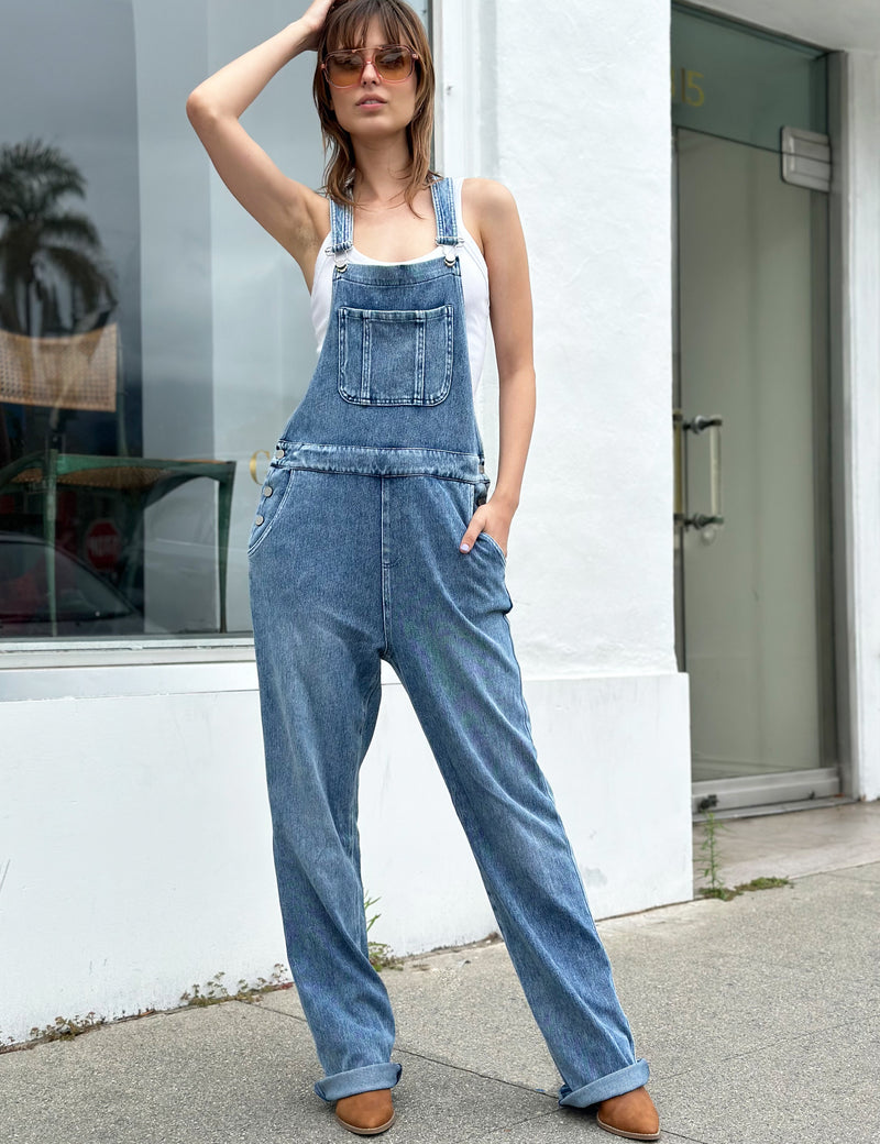 Knit Overalls Front View