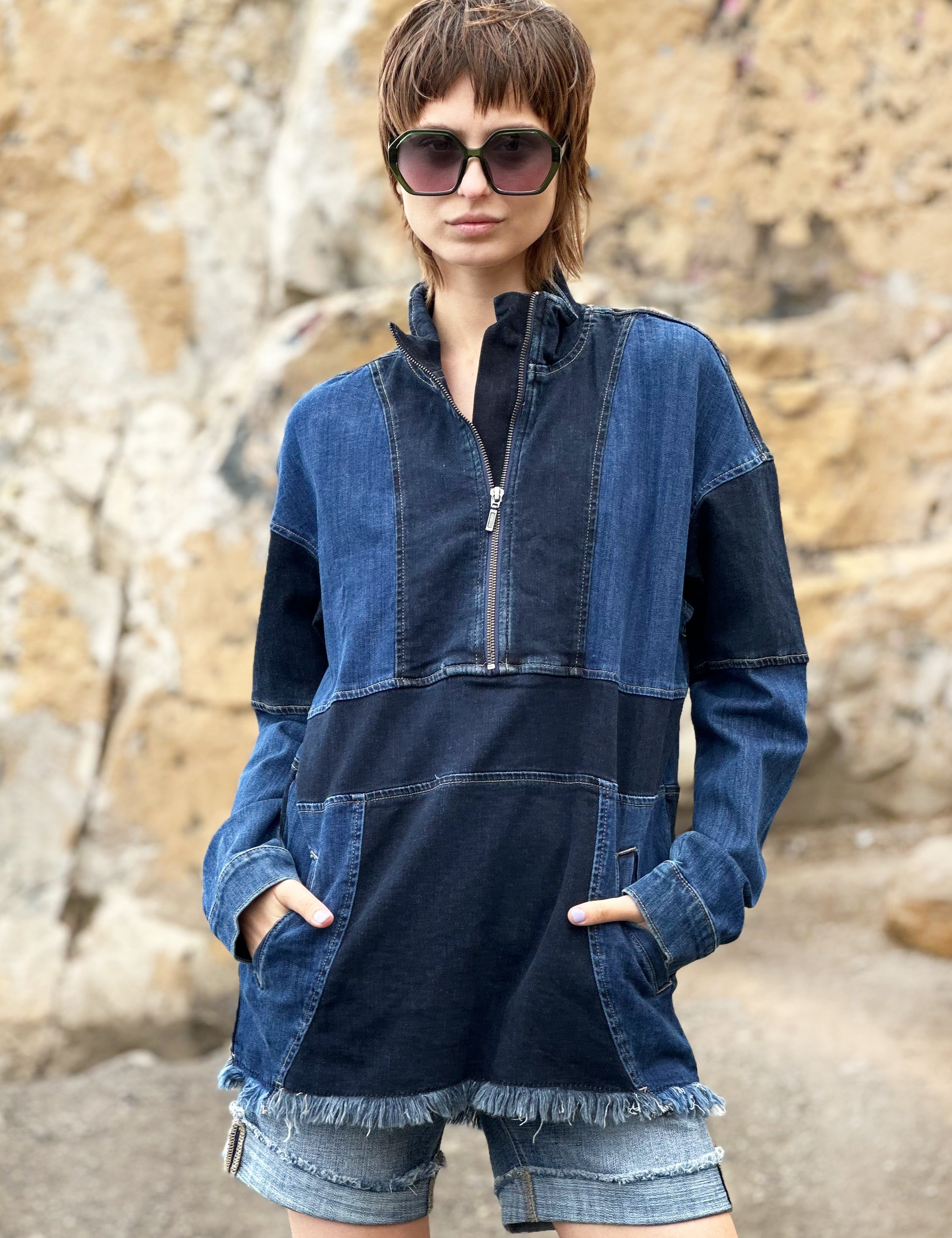 大人気新品セール ブ Pop-overDenimJacketFrontView. ジャケット・アウター