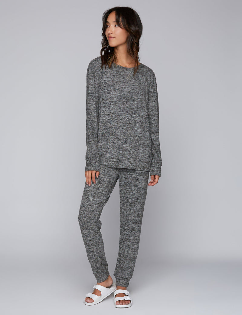 Daily Sweatshirt and Jogger Set Highway Grey Front View
