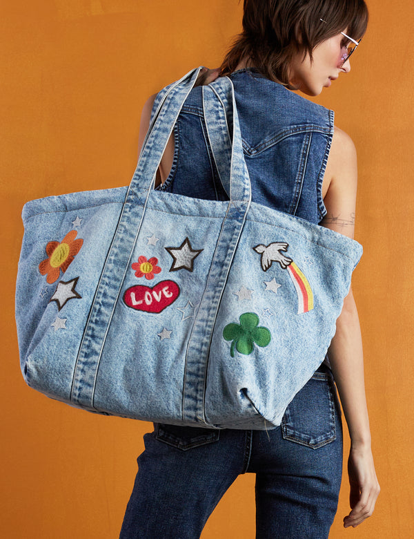 The Perfect Sized Denim Tote