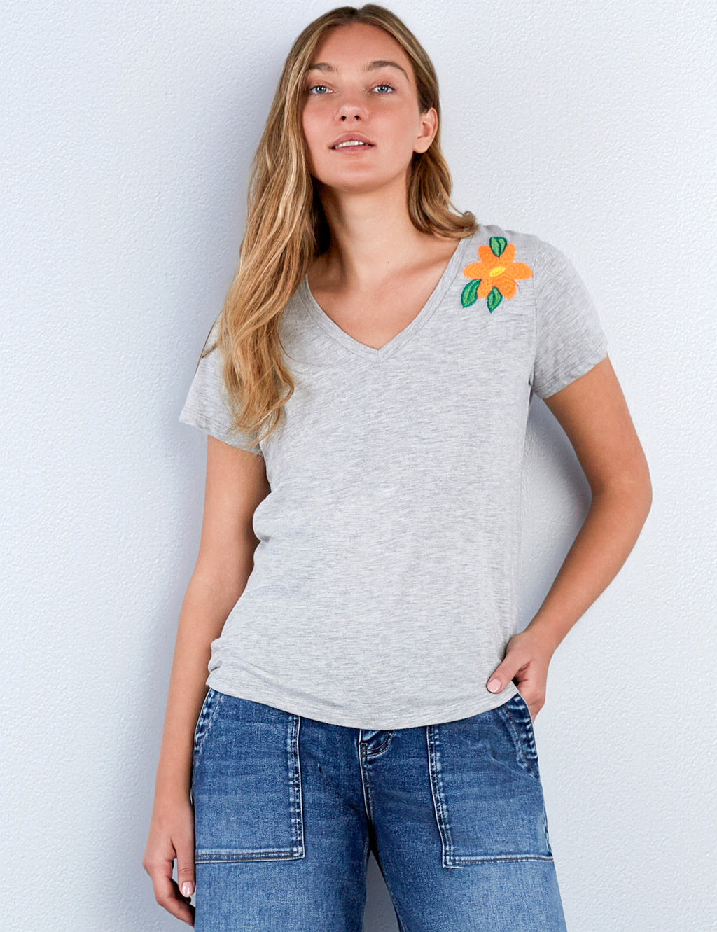 Embroidery Floral T