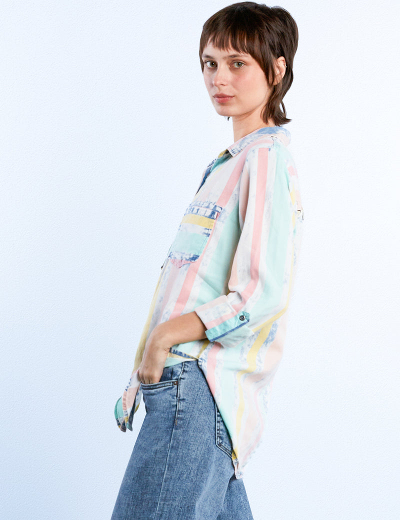 Lyocell Linen Button Down