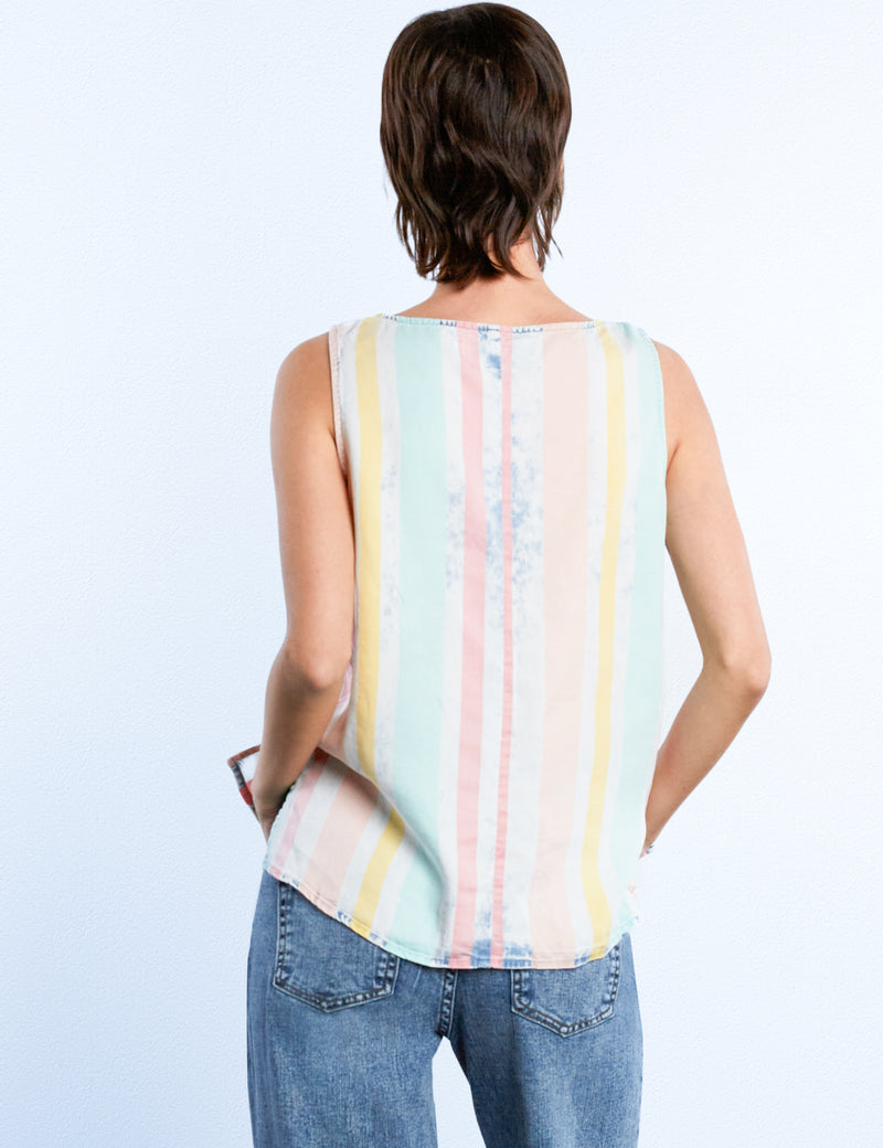 Lyocell Linen Button Down Tank