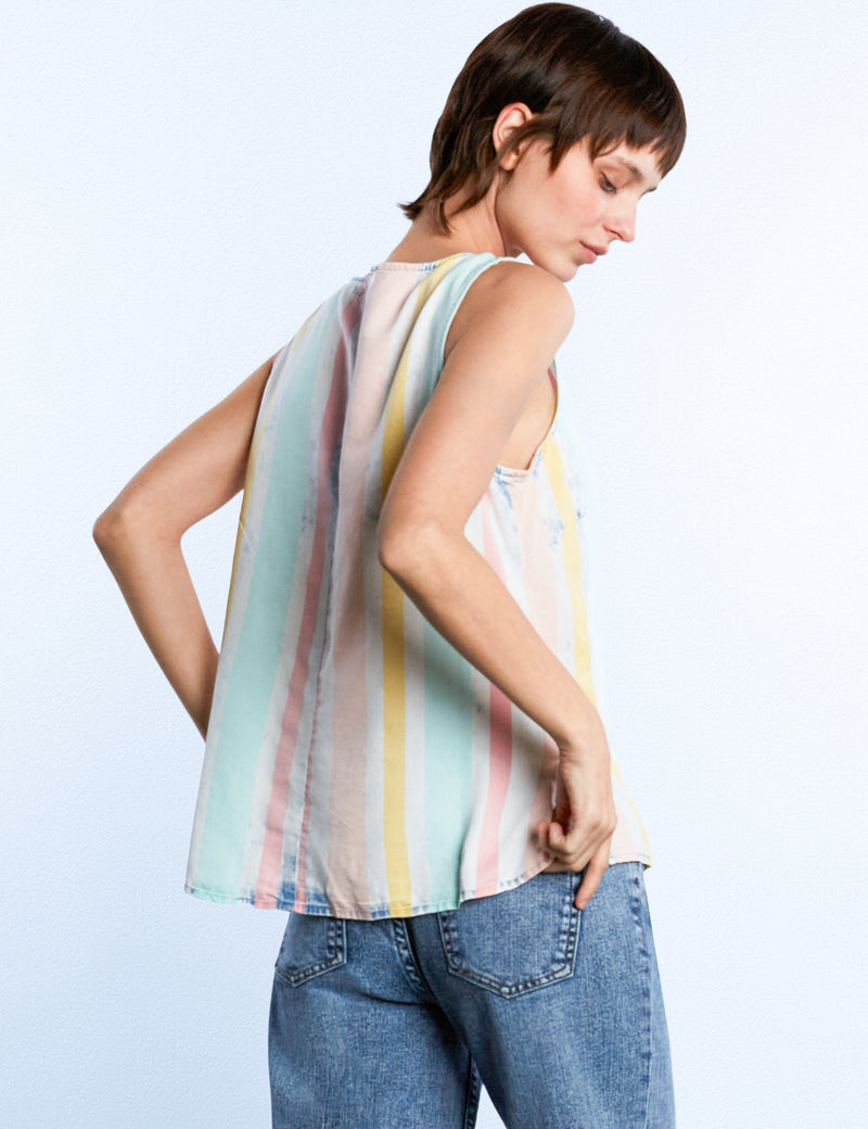 Lyocell Linen Button Down Tank
