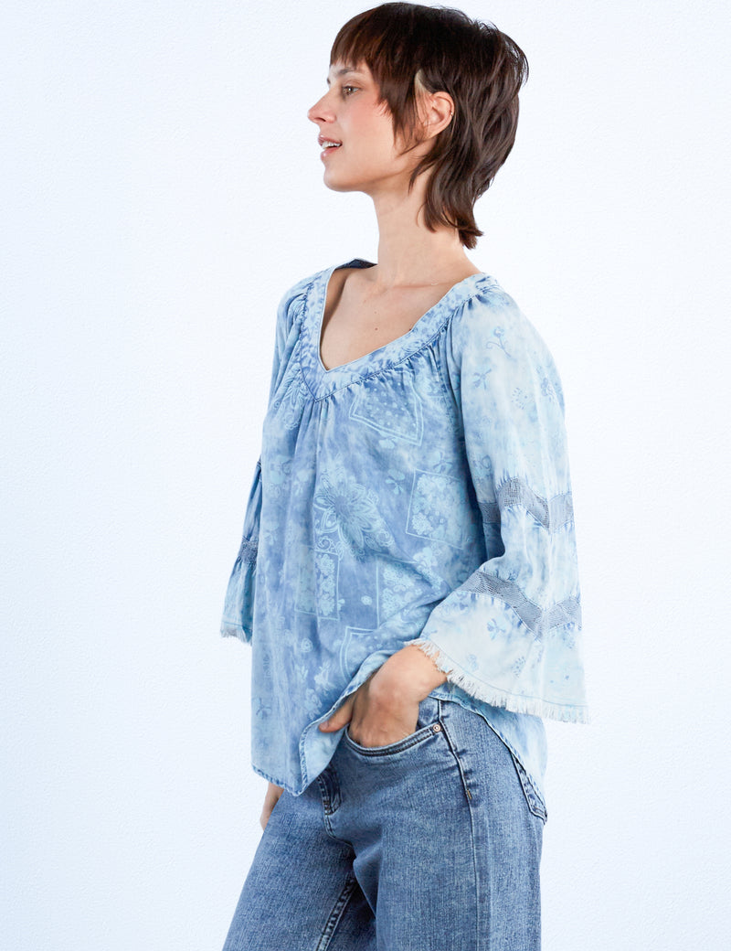 Bandana Lyocell Swing Top