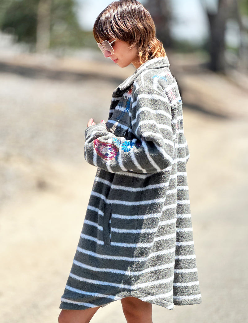 Floral Shirt Jacket