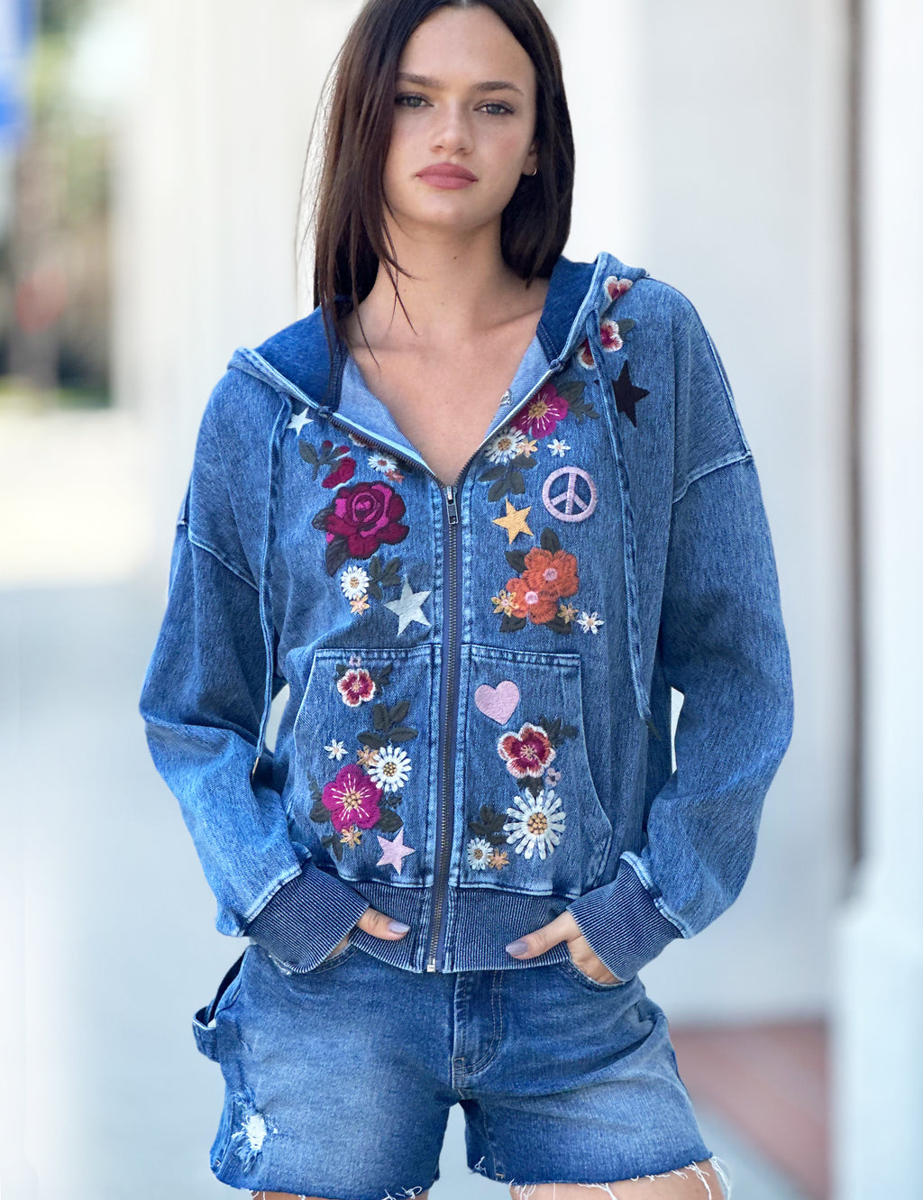 Women's Camp Happy Hoodie with Full Zip – Billy T – billytshop