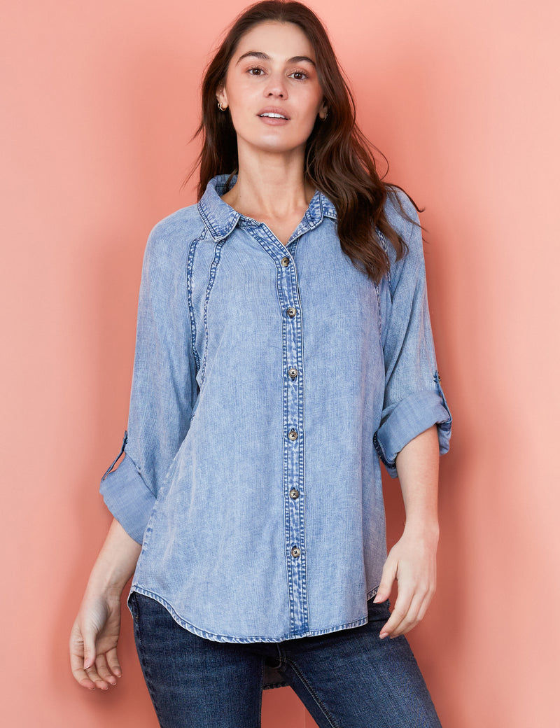 Women's Designer Classic Denim Shirt