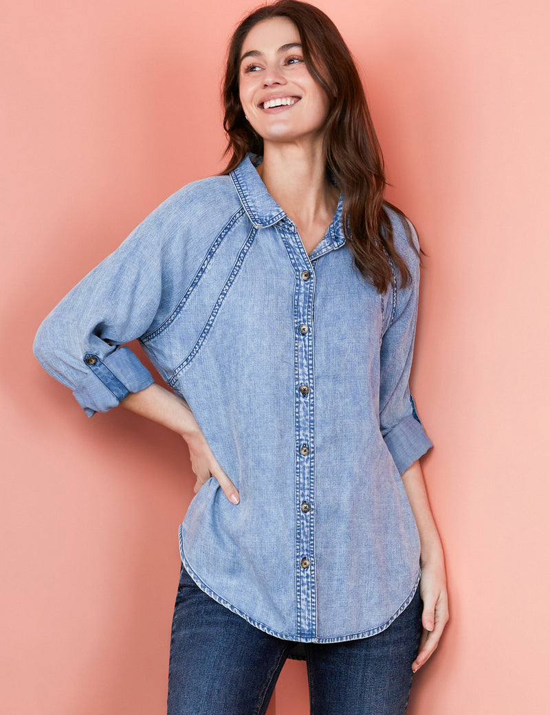 Women's Designer Classic Denim Shirt