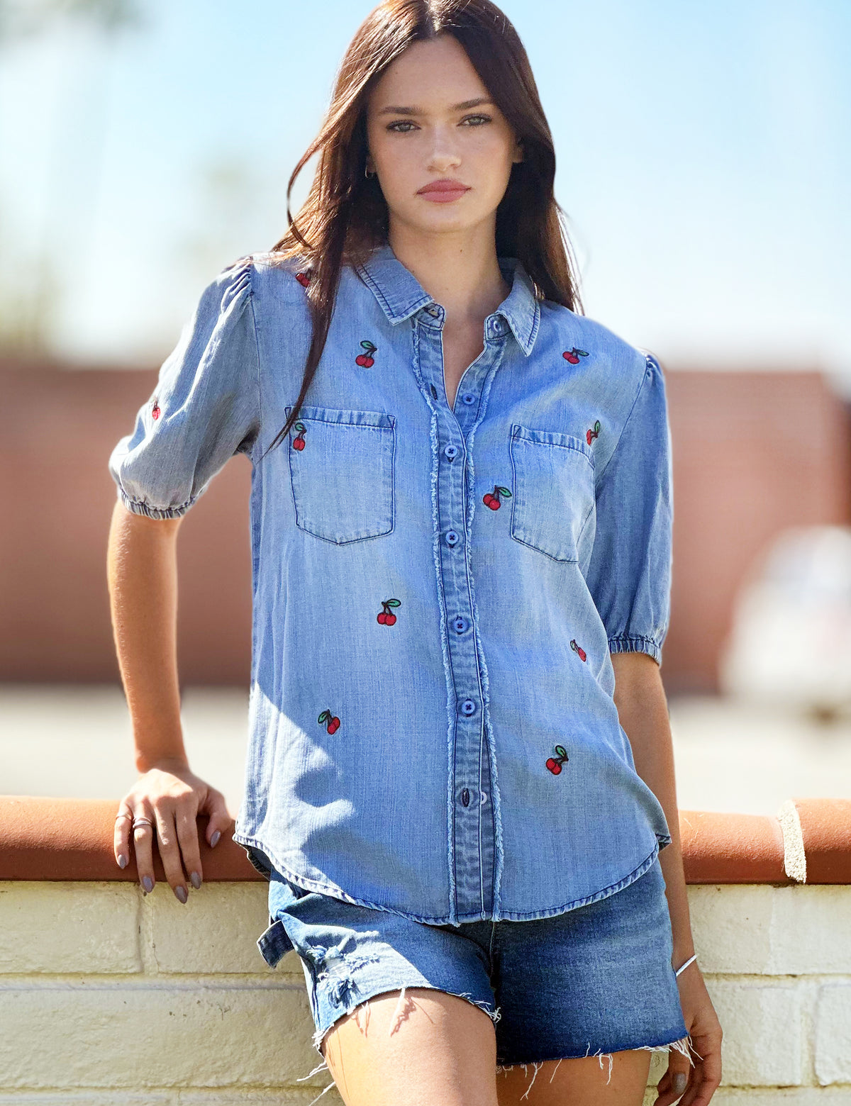 Denim tops for girl store
