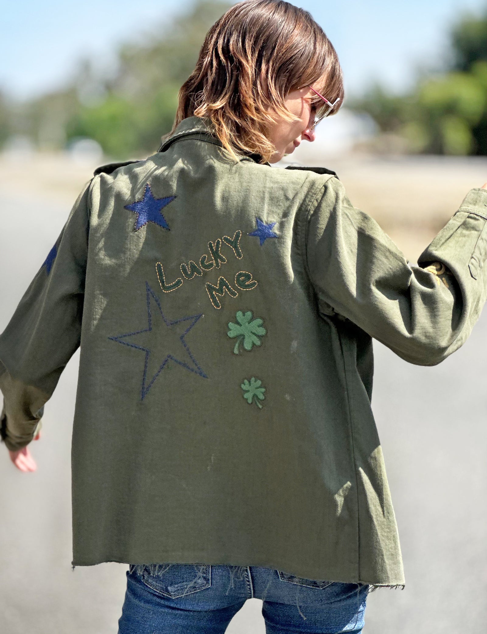 Women's Lucky Me Embroidered Canvas Jacket – Billy T – billytshop