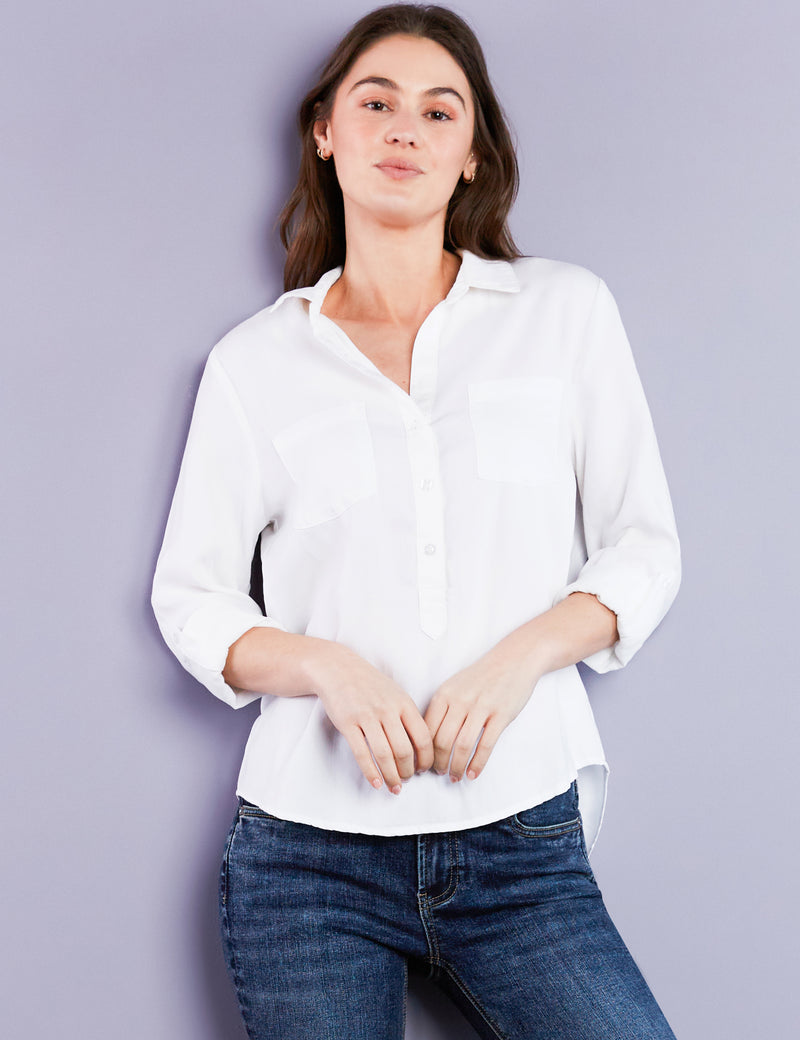 Women's Designer Class White Blouse