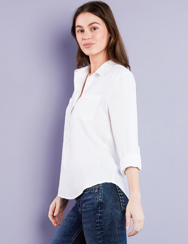 Women's Designer Class White Blouse