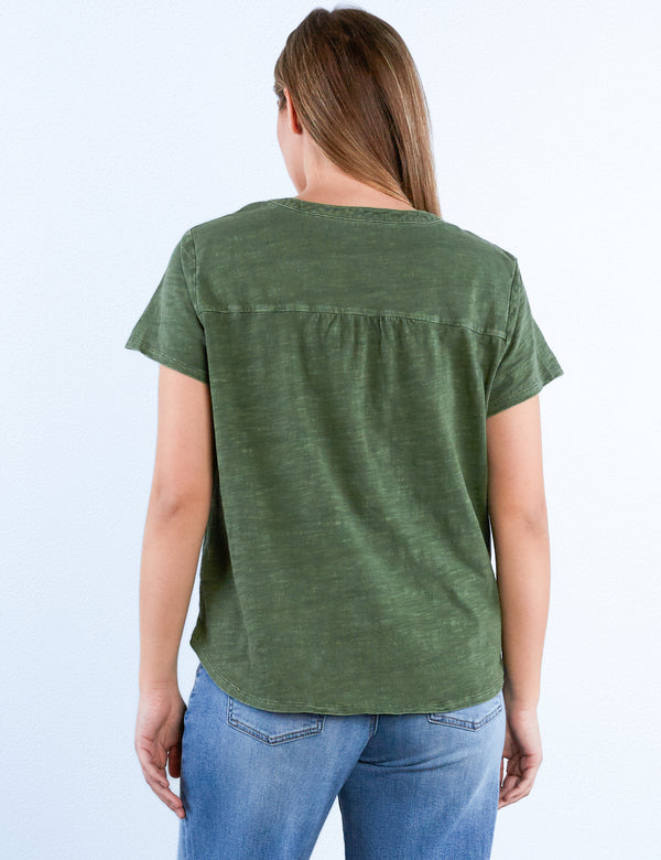 Sage Pleat Knit Top