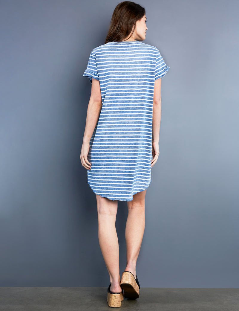 billy t shirt dress Womens Denim Embroidered Oversized Shirtdress Billy T Denim / XS