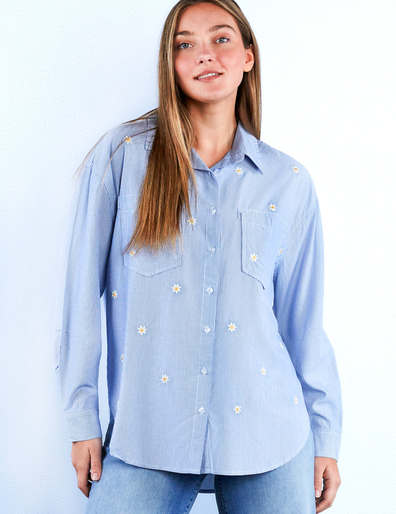 Fresh Stripes Oversized Shirt
