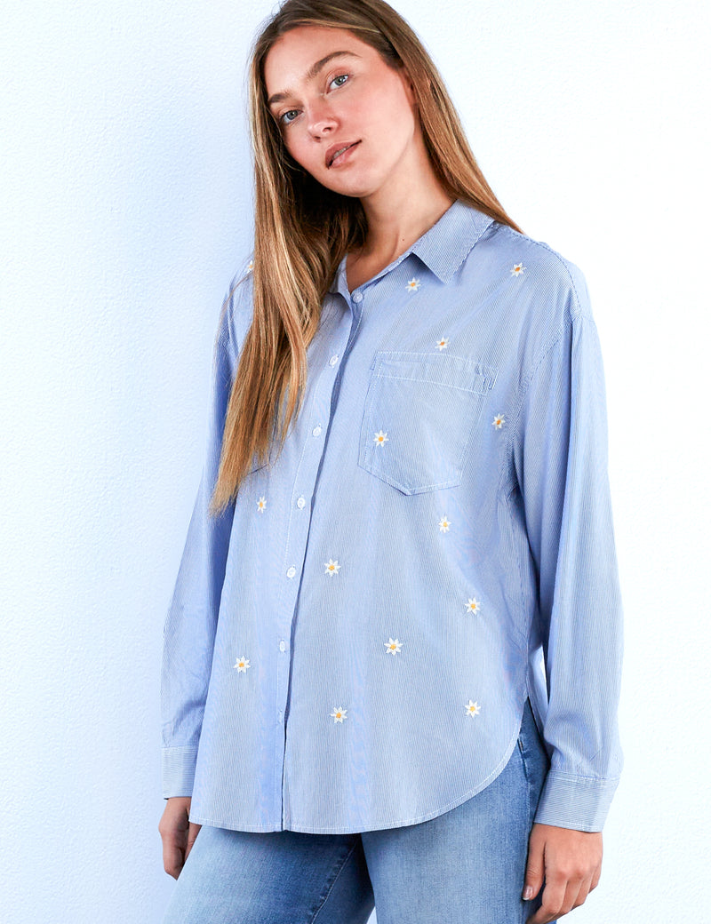 Fresh Stripes Oversized Shirt