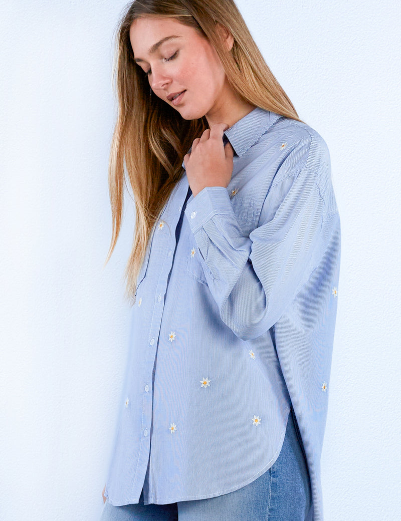 Fresh Stripes Oversized Shirt