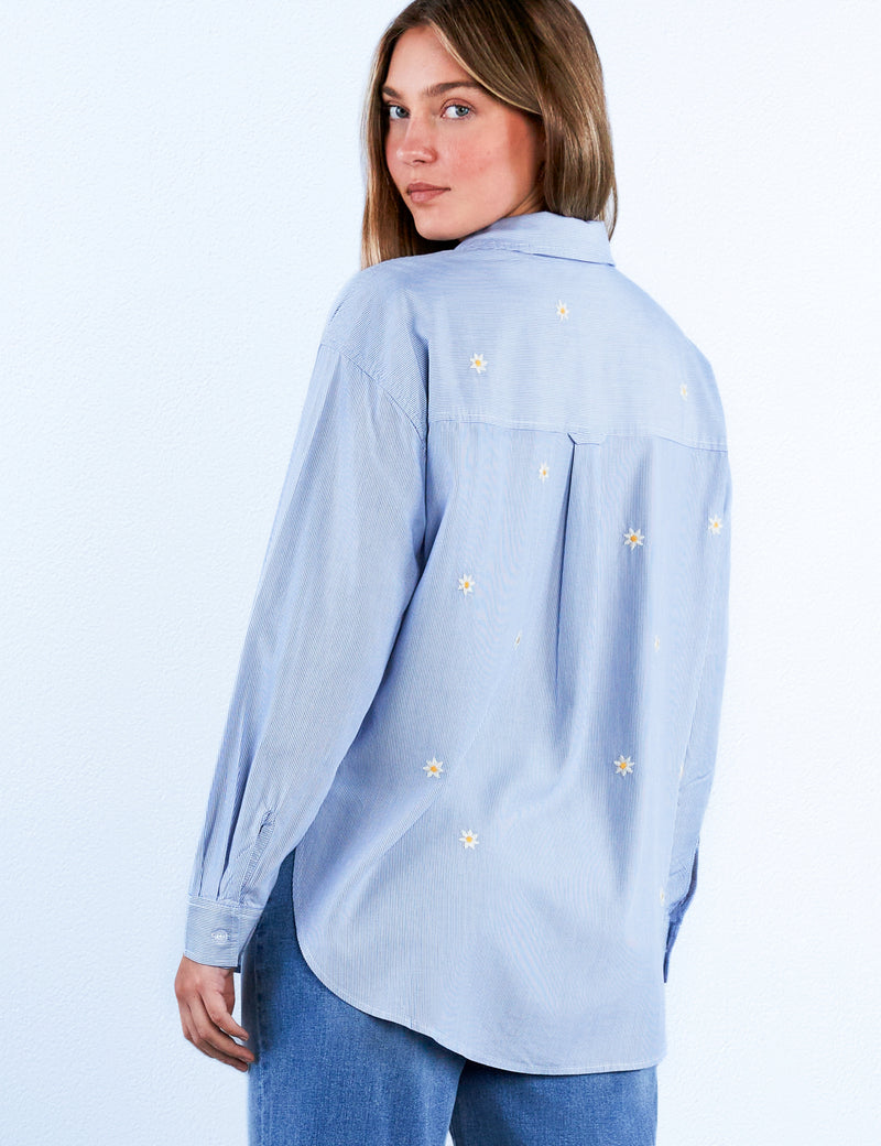 Fresh Stripes Oversized Shirt