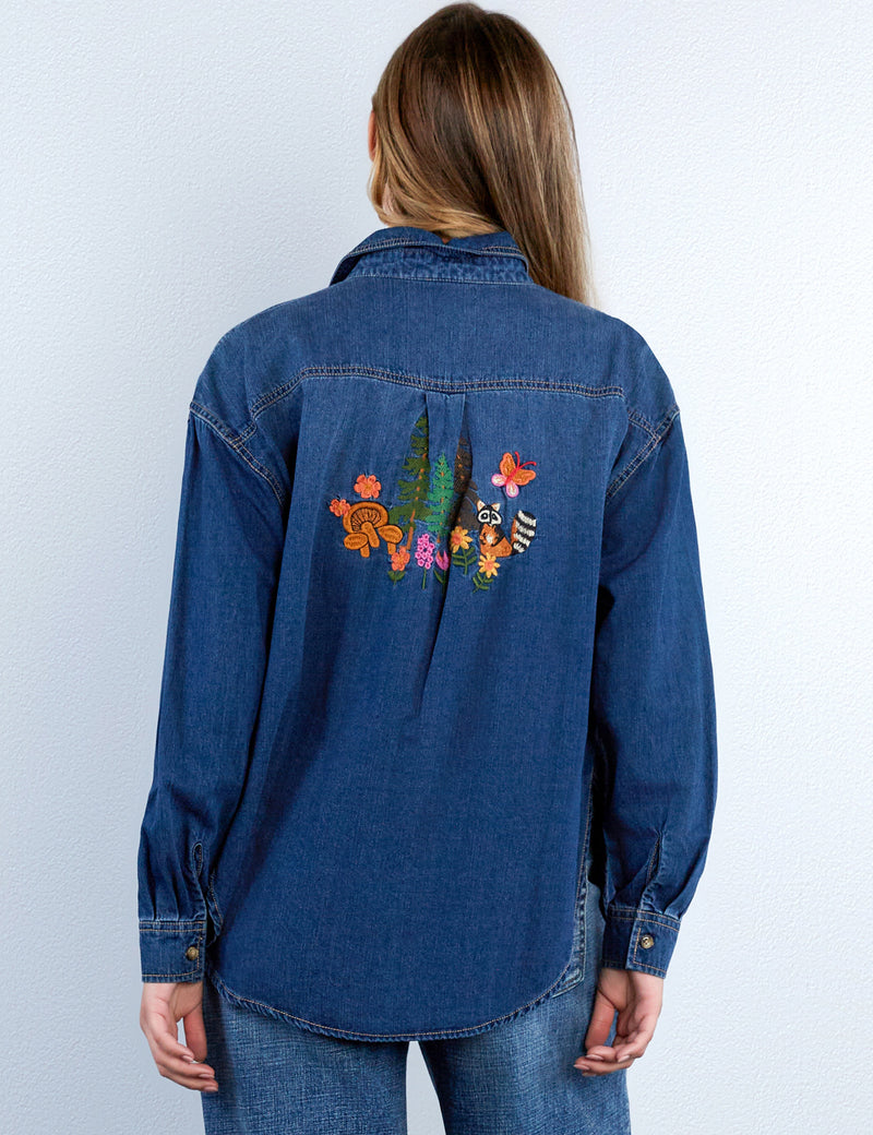 Magical Forest Embroidered Shirt