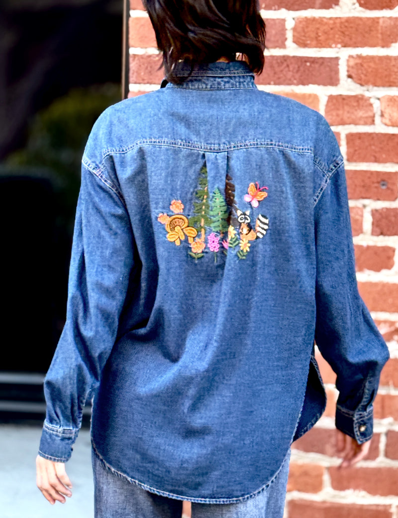 Magical Forest Embroidered Shirt