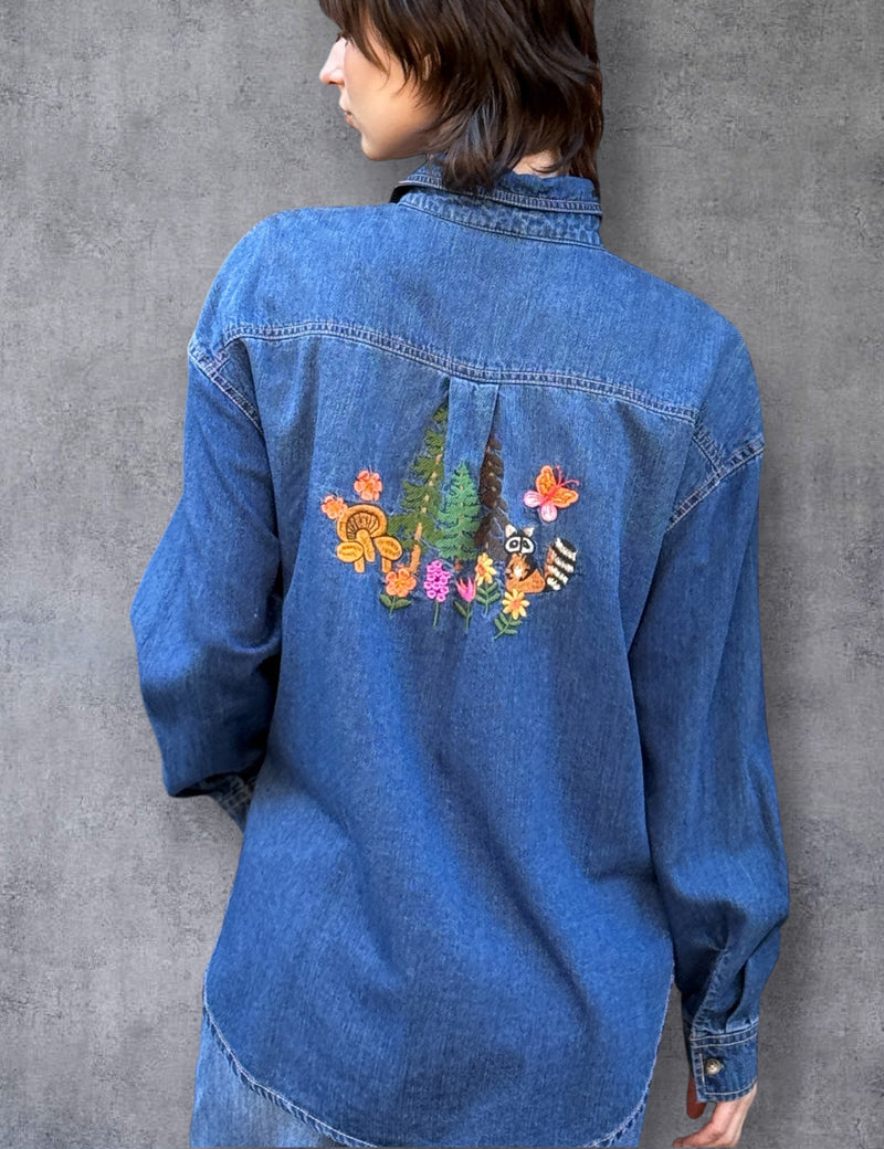 Magical Forest Embroidered Shirt