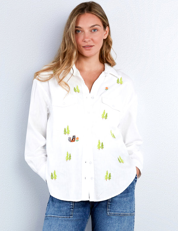 Forest Embroidered Shirt