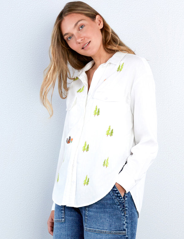 Forest Embroidered Shirt