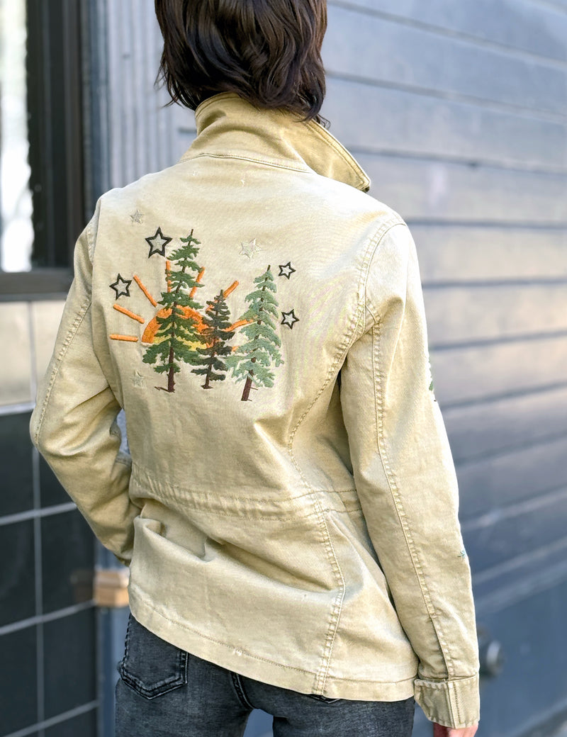 Happy Trees Embroidered Jacket