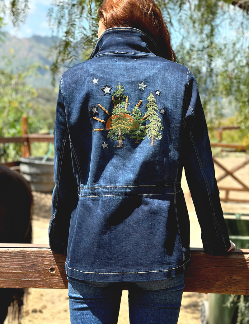 Happy Trees Embroidered Jacket