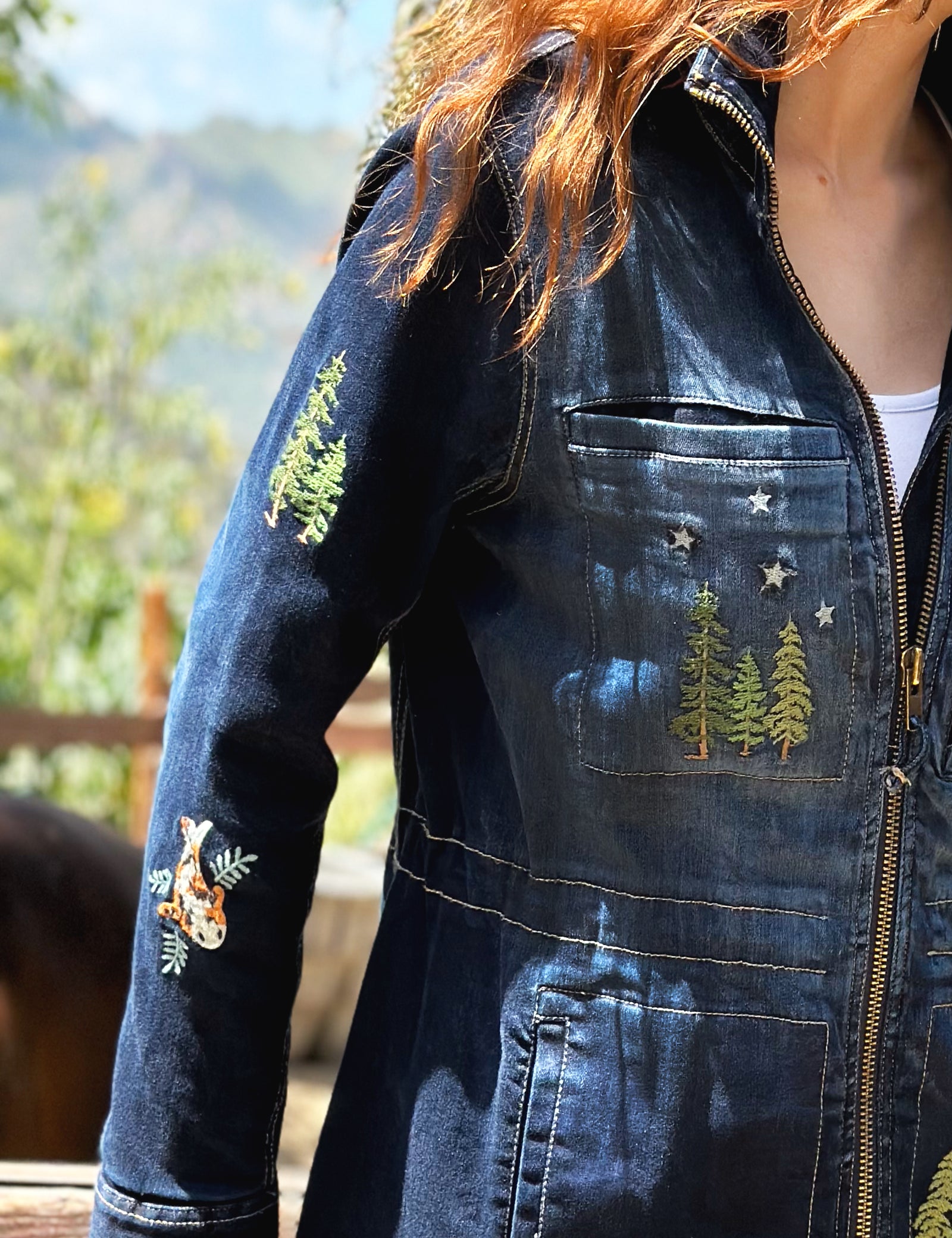 Happy Trees Embroidered Jacket – billytshop