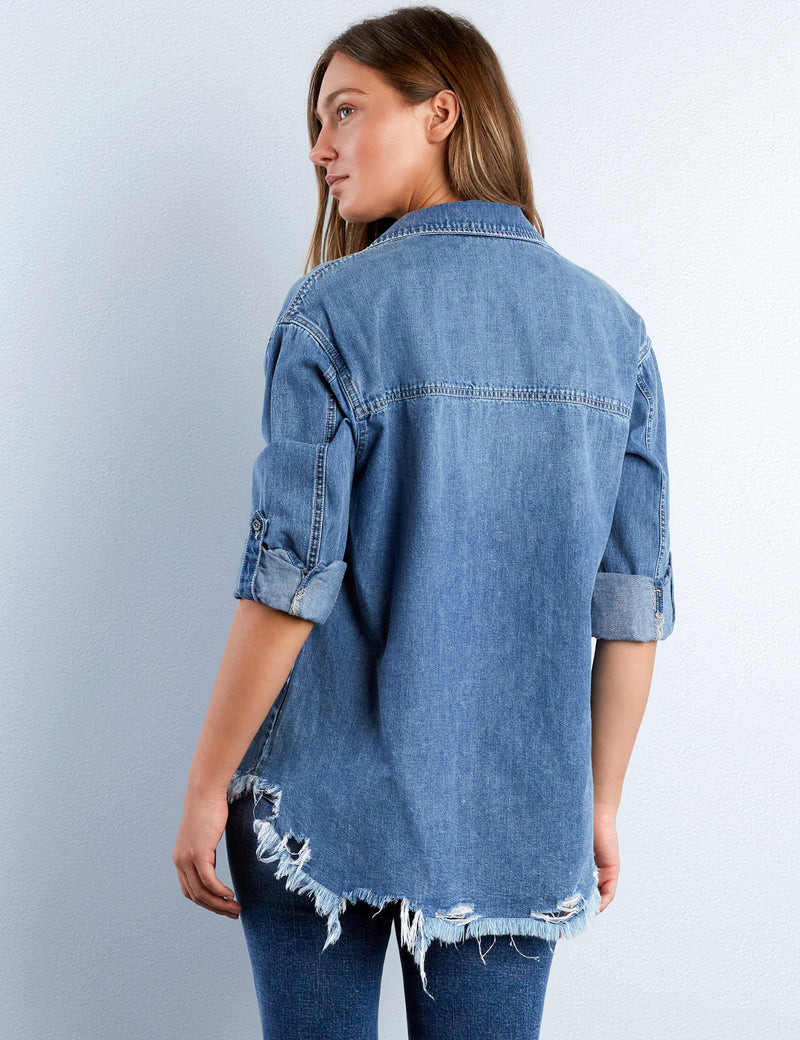 Heart Pocket Denim Shirt