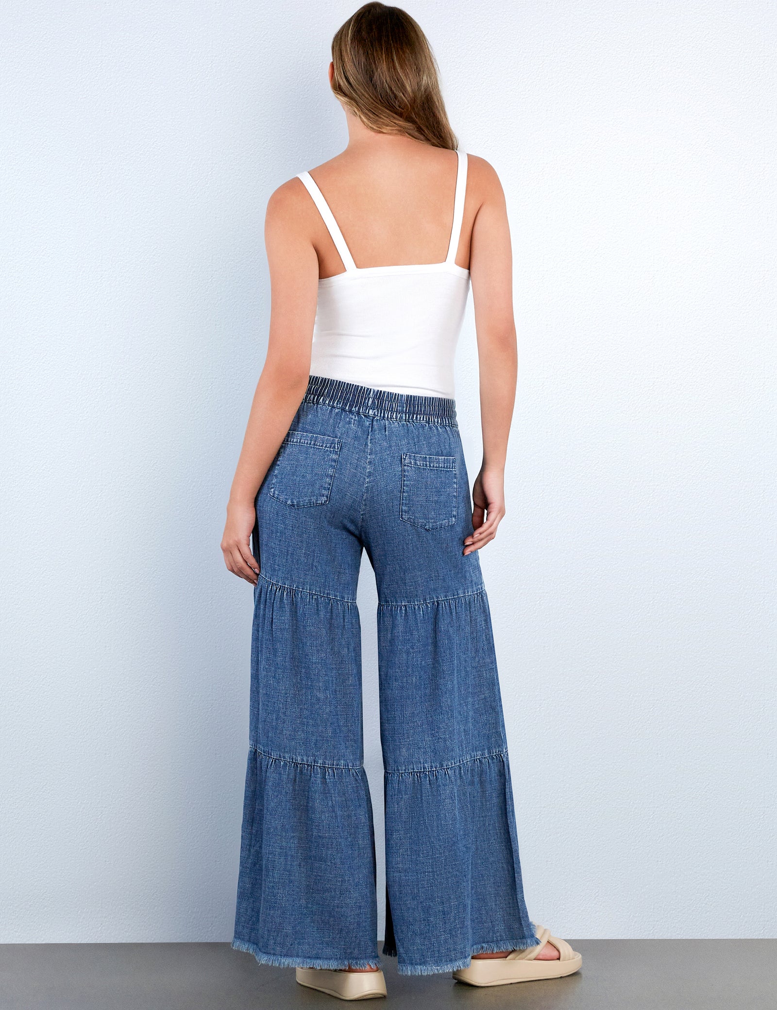 Women's Drawstring Frayed Fancy Pants – Billy T – billytshop