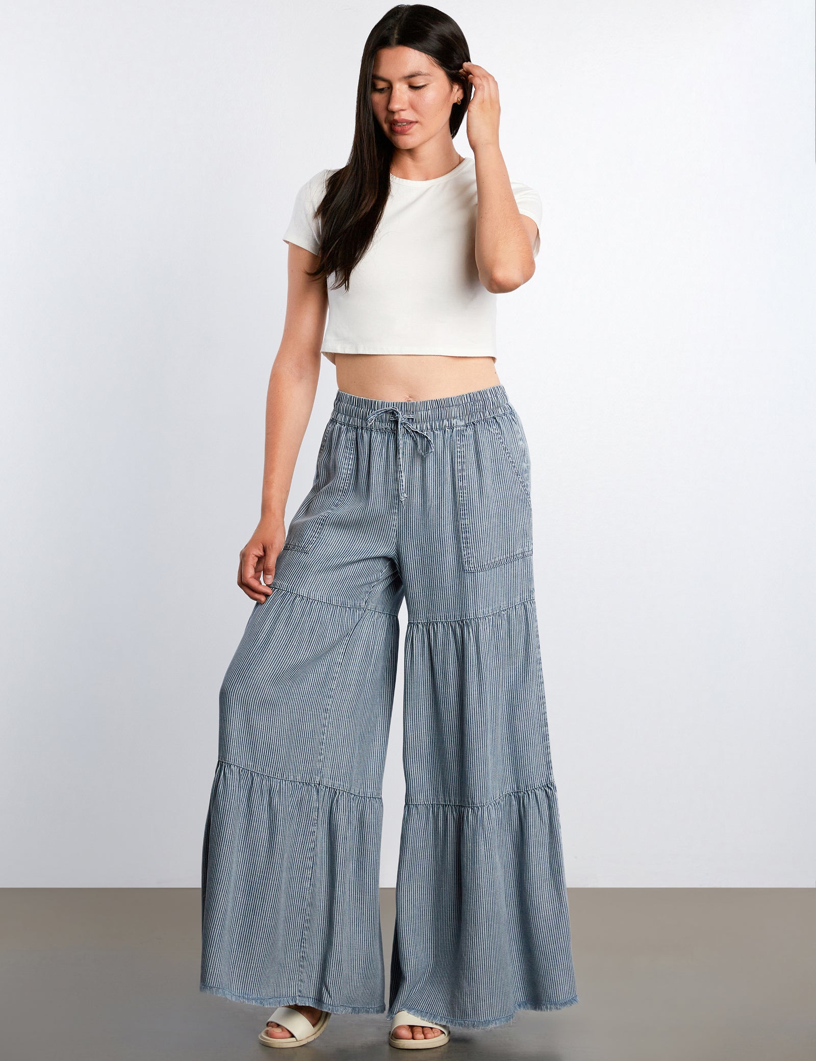 Women's Fancy Flamenco Cut Wide-Leg Pants – Billy T – billytshop