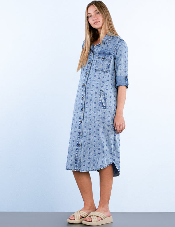 All Good Denim Shirtdress