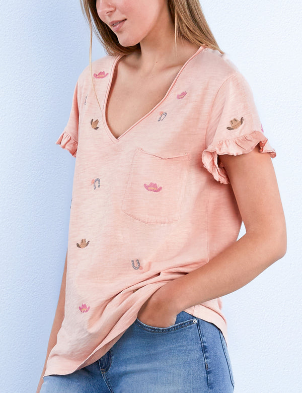 Cowboy Hat & Horseshoe Tee