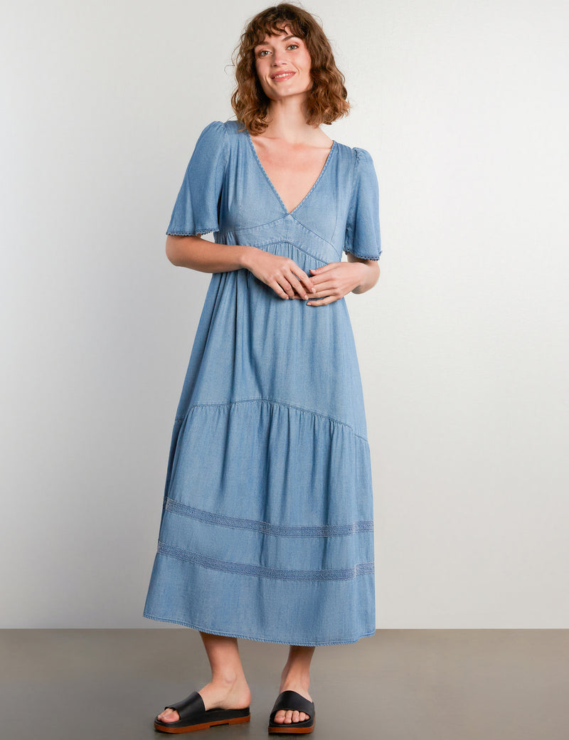 Women’s Soft Dream Dress – Billy T Vintage Denim / S