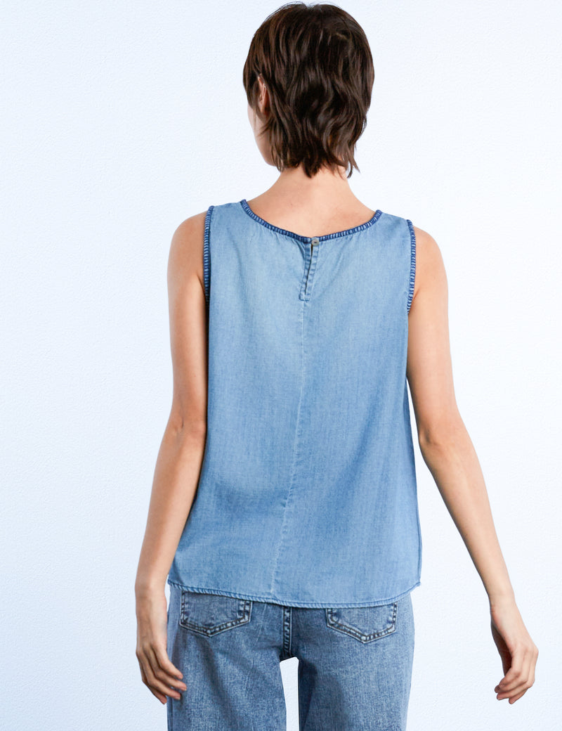 Floral Embroidery Tank Top