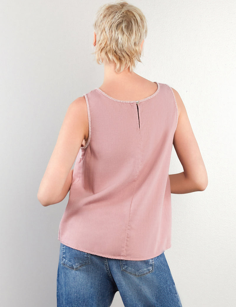 Floral Embroidery Tank Top
