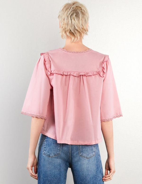 Women's Fashion Pink Breeze Happy Allie Top