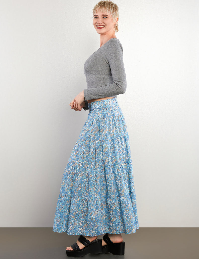 Wild Floral Skirt