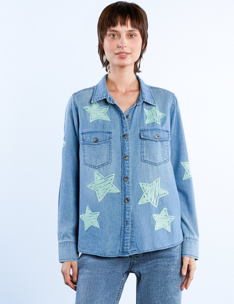 Big Embroidered Stars Shirt