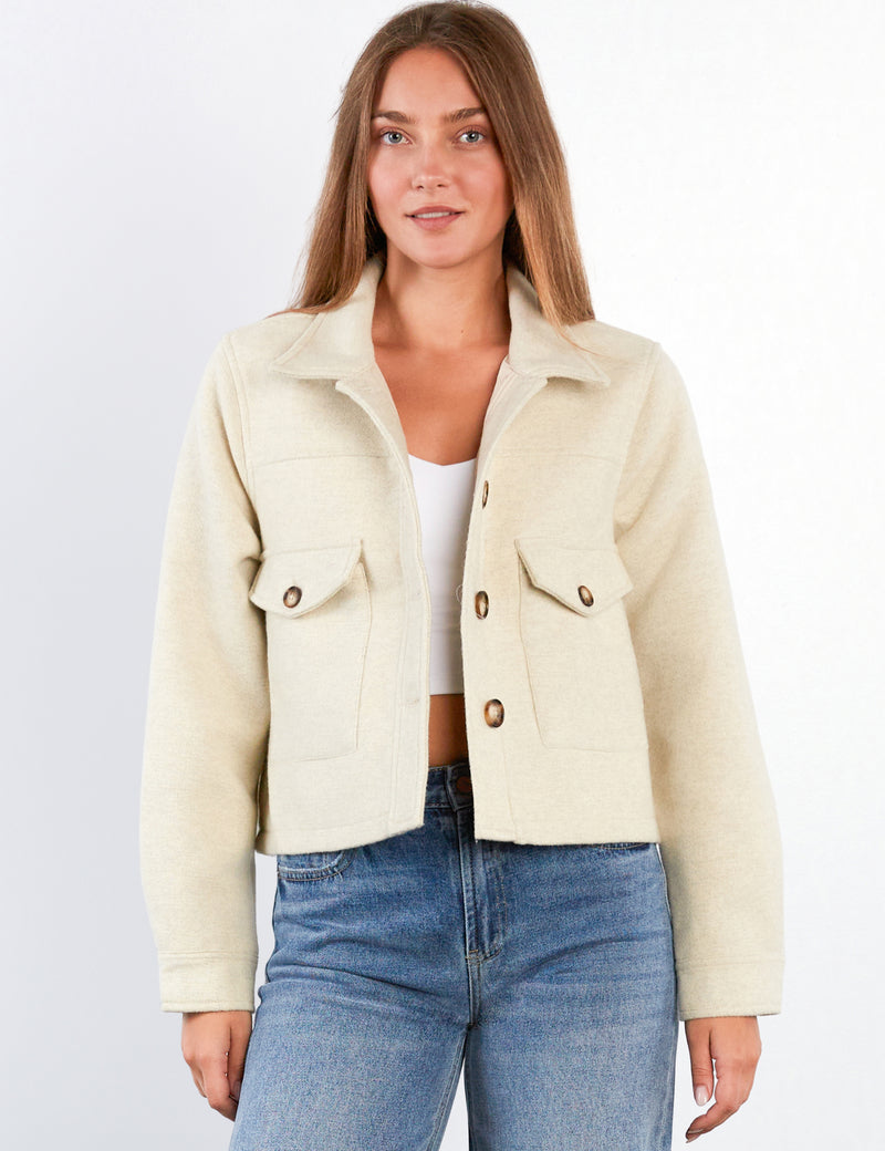 Women's Fashion Soft Taupe Soft Country Jacket