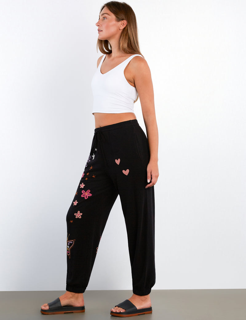 Women's Fashion Ink In Full Bloom Jogger