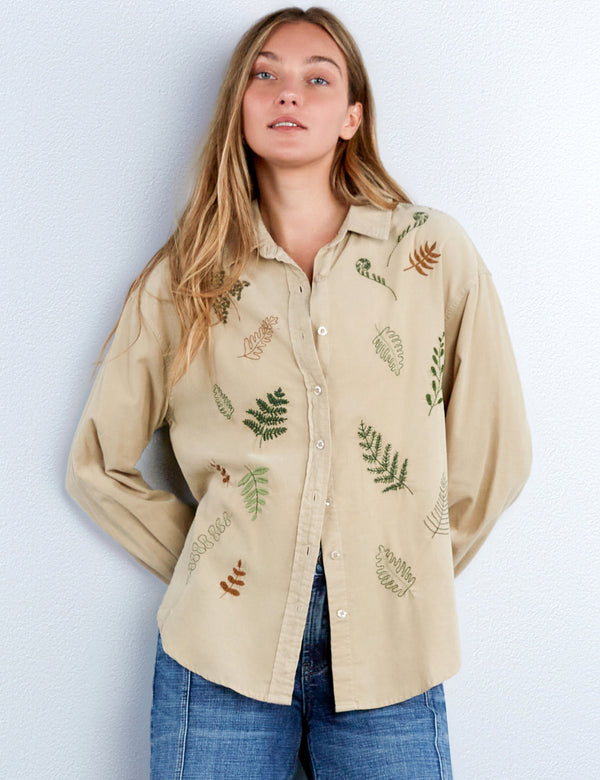 Botany Embroidered Corduroy Shirt